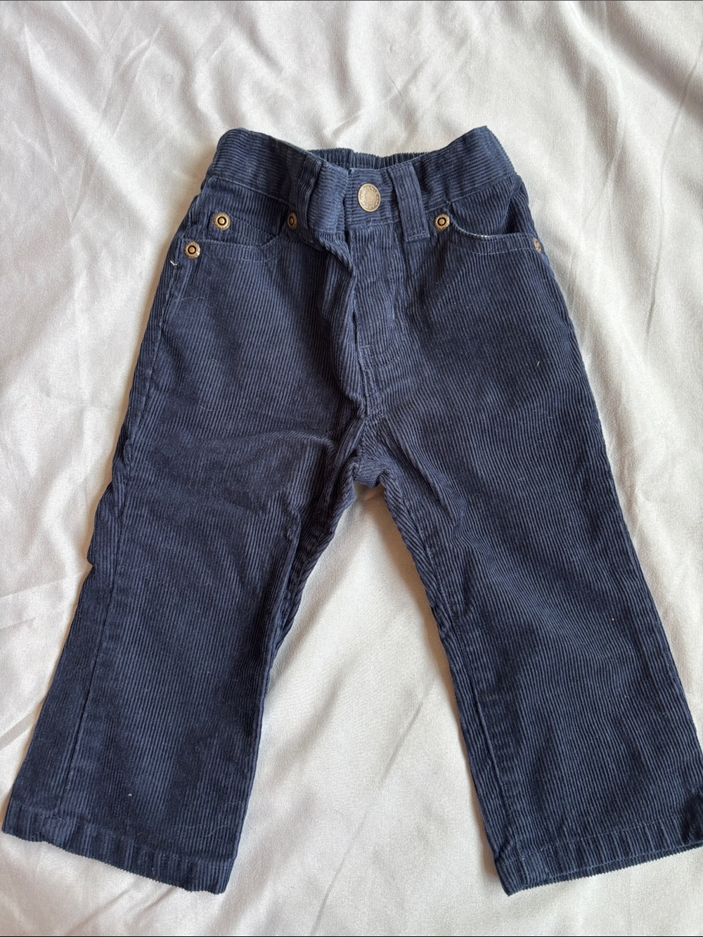 Janie and Jack Navy Corduroy Kids Pants